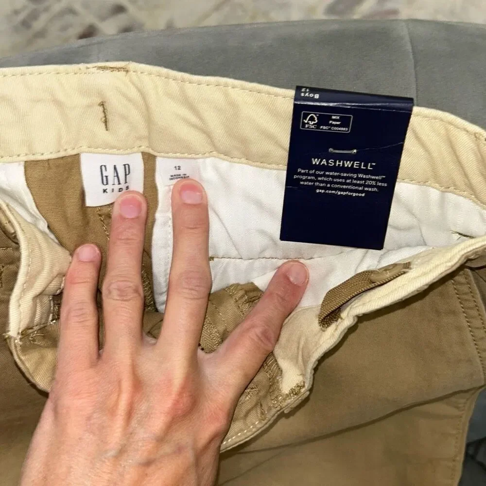 Gap boys sz 12 nwt khaki pants